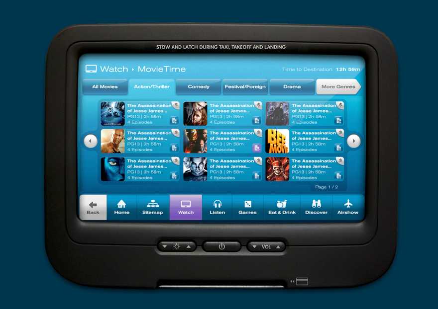 Air New Zealand IFE